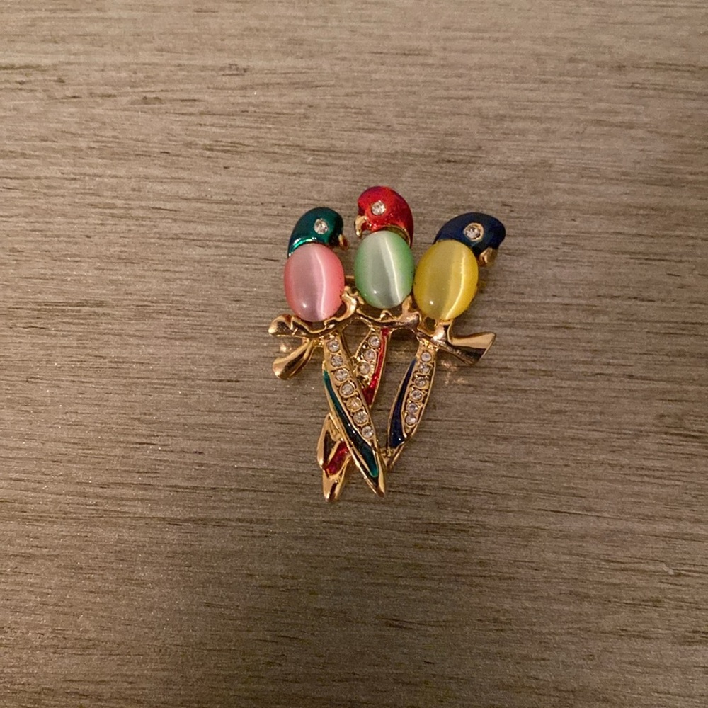 Beautiful birds brooch